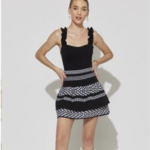 Francesca's Macie Ruffled Ribbed Bodysuit